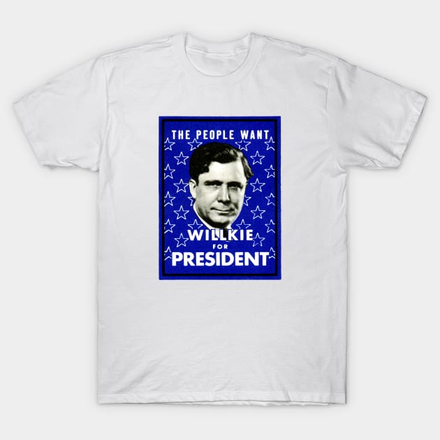 1940 Willkie for President T-Shirt by historicimage